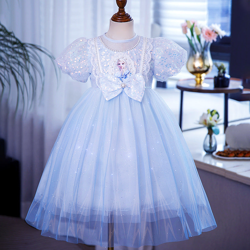 Beautiful Girl's Elsa Dress