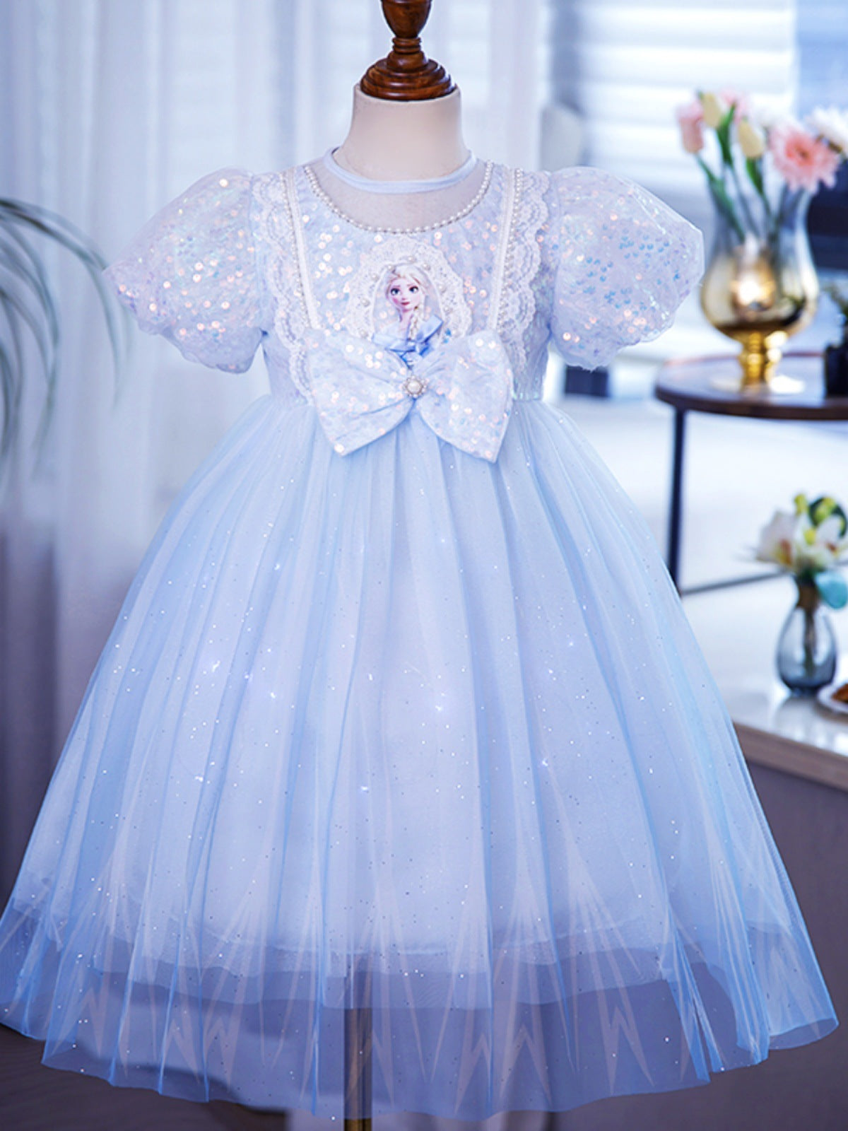 Beautiful Girl's Elsa Dress