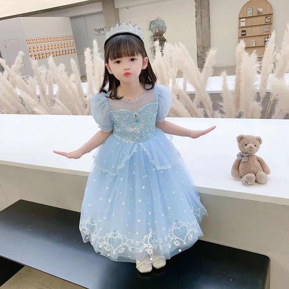 Girl's Frozen Princess Elsa Dress