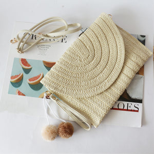 Summer Straw Clutch Shoulder Bag