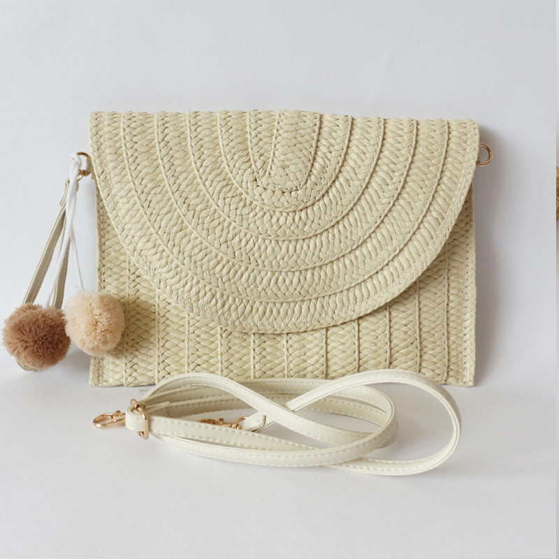 Summer Straw Clutch Shoulder Bag