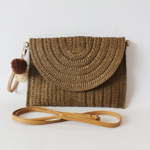 Summer Straw Clutch Shoulder Bag