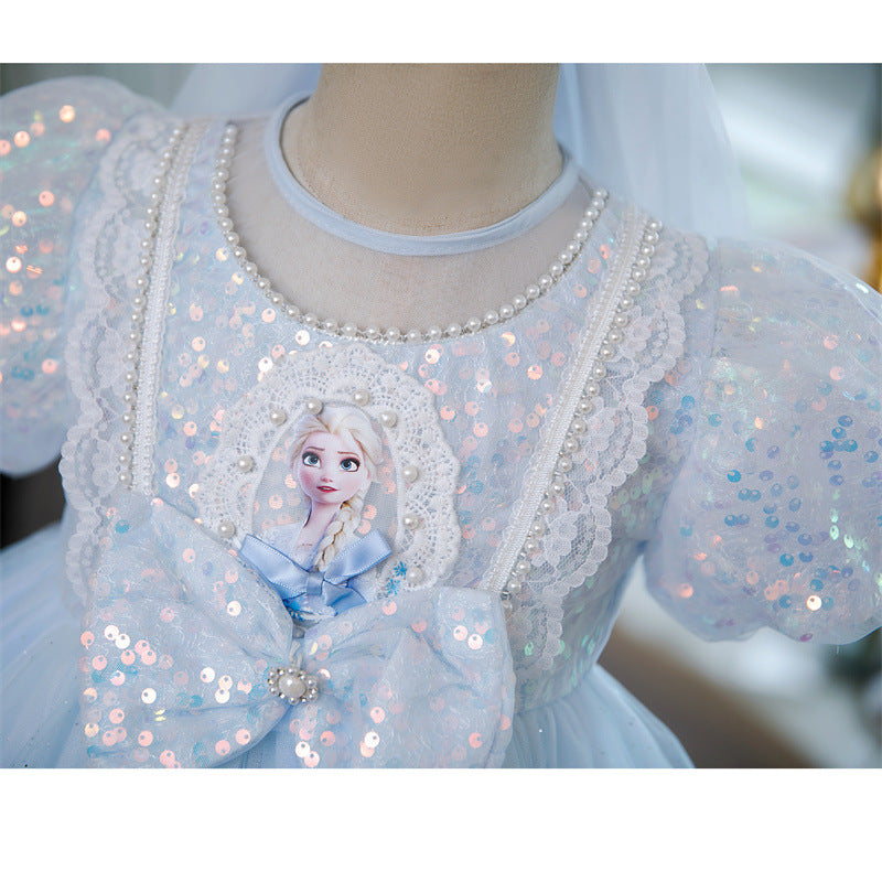 Beautiful Girl's Elsa Dress