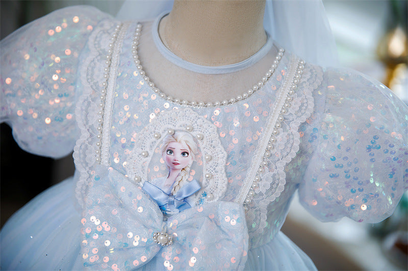 Beautiful Girl's Elsa Dress